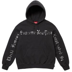 Supreme Cutout Hooded Sweatshirt “Black” XXL